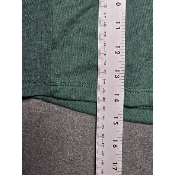 Gymshark Womens Medium Green Cropped Hoodie Long Sleeve Pullover Activewear - Picture 7 of 8